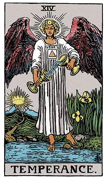 Temperance · illustrazione di una carta dei tarocchi